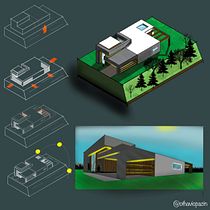Meu projeto do curso: Sketching para arquitetura com Procreate. Architecture, Sketching, Digital Illustration, Digital Architecture, and Architectural Illustration project by othaviopazin - 01.11.2023