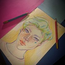 Mi proyecto del curso: Dibujo de retratos llamativos con lápices de colores. Drawing, Portrait Drawing, Sketchbook, and Colored Pencil Drawing project by Xochitl Rodriguez Reyna - 06.22.2023