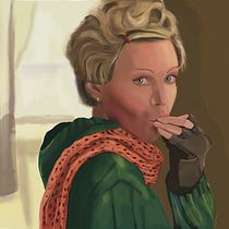My project for course: Pop Culture Character Painting in Photoshop. Traditional illustration, Fine Arts, Drawing, Digital Illustration, and Portrait Drawing project by מיכל קורן - 01.11.2023