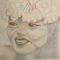Mon projet du cours : Dessin de portraits expressifs aux crayons de couleur . Drawing, Portrait Drawing, Sketchbook, and Colored Pencil Drawing project by coralie_nouveau17 - 01.11.2023