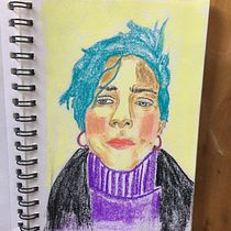 My project for course: Expressive Portrait Drawing with Soft Pastels. Traditional illustration, Fine Arts, Drawing, Portrait Drawing, and Artistic Drawing project by Eszter Grósz - 01.11.2023