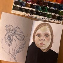 My project for course: Watercolor Portrait from a Photo. Traditional illustration, Watercolor Painting, and Portrait Drawing project by Maija - 01.11.2023