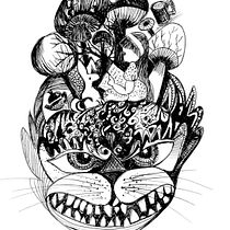 Mein Abschlussprojekt für den Kurs: Märchenillustration mit Feder und Tinte. Projekt z dziedziny  R, sunek,  R, sunek art, st, czn,  R i sunek atramentem użytkownika Gloria Colomb - 11.01.2023