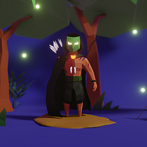 Archer's Forest Ein Projekt aus dem Bereich 3D, 3-D-Modellierung, Videospiele und Design von 3-D-Figuren von Luis Adrián Rojas Ramírez - 08.01.2023