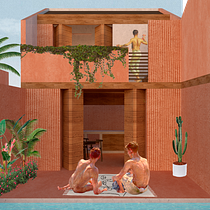 Mi proyecto del curso: Representación gráfica de proyectos arquitectónicos. Un projet de Architecture, Design graphique, Architecture d'intérieur, Design d'intérieur, Pa, sagisme, Collage, Architecture numérique et Illustration architecturale de Daniela Castro - 11.01.2023