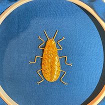 My project for course: Goldwork Embroidery for Beginners: Capture the Natural World. Un projet de Broderie , et Art textile de Megan Neko - 11.01.2023