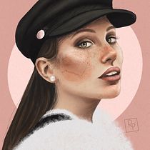 Mi proyecto del curso: Retrato ilustrado con Procreate. Ilustração tradicional, Ilustração vetorial, Ilustração digital, e Desenho de retrato projeto de Raquel Palomino Olivares - 11.01.2023