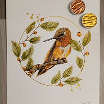 My project for course: Watercolor with Filigree and Metallic Details. Un proyecto de Ilustración tradicional, Pintura, Pintura a la acuarela, Ilustración botánica, Ilustración naturalista				 y Pintura decorativa de lena.tsch - 11.01.2023