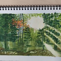 My project for course: Dreamy Watercolor Landscapes: Paint with Light. Un projet de Peinture , et Aquarelle de nmacfarlan - 11.01.2023