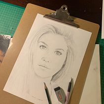 20 minuten Portraits. Un projet de Esquisse , Dessin, Dessin de portrait, Dessin artistique , et Carnet de croquis de Carol sutter - 01.01.2023