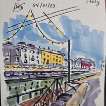 My project for course: Expressive Architectural Sketching with Colored Markers. Sketching, Drawing, Architectural Illustration, Sketchbook & Ink Illustration project by Ian Turner - 01.12.2023