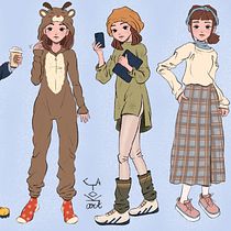 Mi proyecto del curso: Dibujo de personajes llenos de personalidad. Projekt z dziedziny Projektowanie postaci, Sketching,  R, sunek, Stor, telling, Stor, board,  R, sunek art, st, czn i Narracja użytkownika Katerina - 12.01.2023