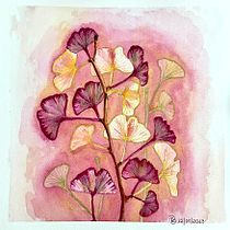 Meu projeto do curso: Técnicas de aquarela negativa para ilustração botânica Ein Projekt aus dem Bereich Traditionelle Illustration, Aquarellmalerei und Botanische Illustration von Rute Bailao - 12.01.2023