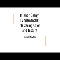 My project for course: Interior Design Fundamentals: Mastering Color and Texture. Arquitetura de interiores, Design de interiores, Interiores, e Design de espaços projeto de Anabelle Newton - 12.01.2023