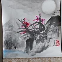 Mój projekt z kursu: Wprowadzenie do malarstwa sumi-e. Traditional illustration, Fine Arts, Painting, Drawing & Ink Illustration project by blueaoinaomi - 01.13.2023