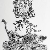 Mi proyecto del curso: Ilustración surrealista con rotuladores Ein Projekt aus dem Bereich Traditionelle Illustration, Bleistiftzeichnung, Zeichnung, Realistische Zeichnung, Artistische Zeichnung und Illustration mit Tinte von Diana Belén Paredes Sosa - 13.01.2023