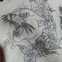 Meu projeto do curso: Tatuagem para principiantes. Tattoo Design project by liviamariade - 01.13.2023