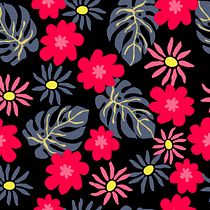 Meu projeto do curso: Design de estampa para superfície têxtil com Photoshop. Un projet de Illustration traditionnelle, Création de costumes, Création de motifs, St, lisme et Illustration numérique de jepaladine9420 - 13.01.2023