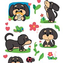 lola stickers sheet Ein Projekt aus dem Bereich Traditionelle Illustration, Design von Figuren und Manga von Vanessa Rodriguez - 13.01.2023