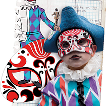 Arlequín en Carnaval. Collage artístico con técnicas mixtas.. Collage, Digital Illustration, and Editorial Illustration project by Carlos Gonzalez Hidalgo - 01.13.2023