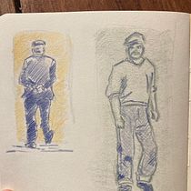 Mon projet du cours : Illustration aux crayons de couleur dans un carnet de croquis. Traditional illustration, Fine Arts, Sketching, Pencil Drawing, Drawing, Artistic Drawing, and Sketchbook project by coralie.nouveau17 - 01.14.2023