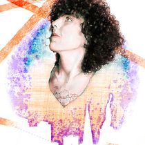 LP Retrato ilustrado con Photoshop. Desenho, Ilustração digital, Desenho de retrato, e Desenho digital projeto de Acción DeMente - 14.01.2023