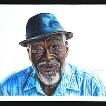 My project for course: Realistic Portrait with Coloured Pencils. Un progetto di Illustrazione tradizionale, Belle arti, Disegno a matita, Disegno, Disegno di ritratti, Disegno realistico, Disegno artistico e Disegno con matite colorate di Kina Joubert - 14.01.2023