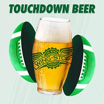 TOUCHDOWN BEER de WINGSTOP. Projekt z dziedziny Design,  Manager art, st, czn, Br, ing i ident, fikacja wizualna, Kreat, wność, Zarządzanie portfolio, Marketing,  Reklama i Retuszowanie fotografii użytkownika Digory Bas - 11.01.2023
