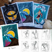 Mi proyecto del curso: Ilustración con acrílico: crea universos mágicos. Traditional illustration, Painting, Creativit, Acr, and lic Painting project by jorla4210 - 01.13.2023