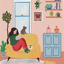 Meu projeto do curso: Ilustração digital colorida no Procreate. Traditional illustration, Drawing, and Digital Drawing project by Cândida Ribeiro - 01.15.2023