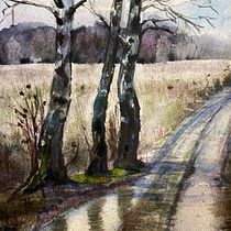 My project for course: Painting Realistic Watercolor Landscapes. Projekt z dziedziny  Malarstwo, Sketching, Malowanie akwarelą, Ilustracja naturalist i czna użytkownika Linda Wåhlander - 15.01.2023
