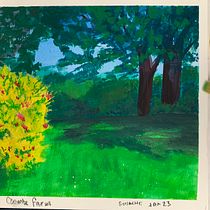 My project for course: Landscape Painting with Gouache for Beginners. Fine Arts, Painting, Naturalistic Illustration, and Gouache Painting project by Linda Bonner - 01.13.2023