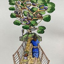 My project for course: Illustrated Stories: From Idea to Paper. Traditional illustration, Fine Arts, Painting, Pencil Drawing, Drawing, Watercolor Painting, Children's Illustration, and Narrative project by Jacqui Smith - 01.15.2023
