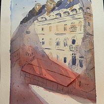 Mon projet du cours : Dessin architectural à l’aquarelle et à l’encre. Esboçado, Desenho, Pintura em aquarela, Ilustração arquitetônica, Sketchbook e Ilustração com tinta projeto de laura22_ - 16.01.2023
