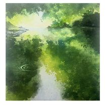 My project for course: Painting Realistic Watercolor Landscapes. Un proyecto de Pintura, Bocetado, Pintura a la acuarela e Ilustración naturalista				 de David Milton Jones - 16.01.2023