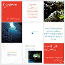 Explore. Un progetto di Design, Br, ing, Br, identit, Graphic design, Tipografia, Design di loghi e Design tipografico di Bruna Sirgado - 16.01.2023