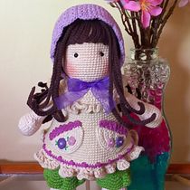 Mi proyecto del curso: Elaboración de muñecas amigurumi románticas. Un proyecto de Artesanía, Diseño de juguetes, Tejido, Crochet, Amigurumi y Diseño textil de Monika Mizae Okazaki Bermea - 16.01.2023