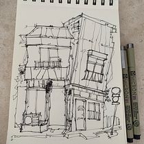 Mi proyecto del curso: Dibujo arquitectónico expresivo con marcadores de colores. Een project van  Schetsen,  Tekening,  Architecturale illustratie, Sketchbook y  Illustratie met inkt van Arnold Cuellar - 17.01.2023