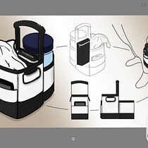 Gym Bag Digital Illustration Project. Industrial Design, Product Design, Digital Illustration, and Design project by barclay.anderson - 01.16.2023