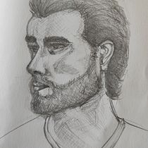 Il mio progetto del corso: Ritratto su blocco da disegno: esplora il volto umano. Sketching, Drawing, Portrait Drawing, Artistic Drawing, and Sketchbook project by Bruno Correggia - 01.17.2023