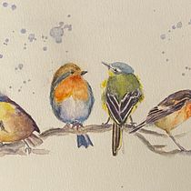 My project for course: Artistic Watercolor Techniques for Illustrating Birds. Traditional illustration, Watercolor Painting, Realistic Drawing, and Naturalistic Illustration project by Gillie Matthew - 01.16.2023