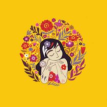 My project for course: Illustrated portraits with botanical elements. Traditional illustration, Digital Illustration, Botanical Illustration, and Digital Drawing project by ridhs_anu - 01.17.2023