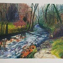 Mein Abschlussprojekt für den Kurs: Realistische Landschaften in Aquarell malen Ein Projekt aus dem Bereich Malerei, Skizzenentwurf, Aquarellmalerei, Naturalistische Illustration und Bildende Künste von sabine_noppel - 17.01.2023