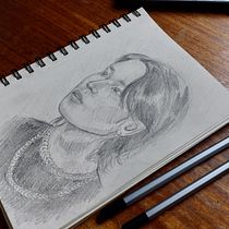 Mi proyecto del curso: Cuaderno de retratos a línea con grafito. Esboçado, Desenho, Desenho de retrato, Sketchbook, e Artes plásticas projeto de Fran García - 14.01.2023