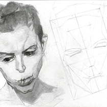 My project for course: Graphite Drawing Techniques for Planar Portraiture. Fine Arts, Sketching, Drawing, Portrait Drawing, Realistic Drawing, and Artistic Drawing project by nabil.ghnewa - 01.17.2023