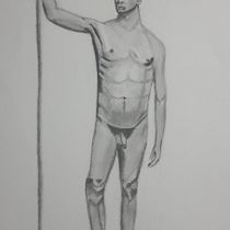 Mi proyecto del curso: Dibujo realista de la figura humana. Traditional illustration, Fine Arts, Sketching, Pencil Drawing, Drawing, Realistic Drawing, and Figure Drawing project by Luis Marciales - 01.17.2023