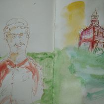 My project for course: Artistic Watercolor Sketching: Dare to Express Your Ideas. Ilustração tradicional, Esboçado, Criatividade, Desenho, Pintura em aquarela, e Sketchbook projeto de Gary Colles - 17.01.2023