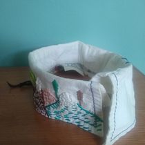 Mi proyecto del curso: Técnicas básicas de bordado: puntadas, composiciones y gamas cromáticas. Un projet de Création d'accessoires, Création de costumes, Broderie, Théorie des couleurs , et Design textile de Elizabeth Lopez - 17.01.2023