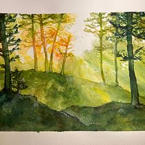 Landscape Watercolor with little ink. Un projet de Peinture , et Aquarelle de xjb58q8cmk - 16.01.2023