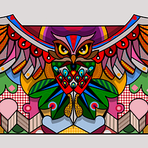 Il mio progetto del corso: Illustrazione digitale in stile pop geometrico. Un progetto di Illustrazione tradizionale, Illustrazione vettoriale e Illustrazione digitale di Ileana Lucia Ferri - 18.01.2023
